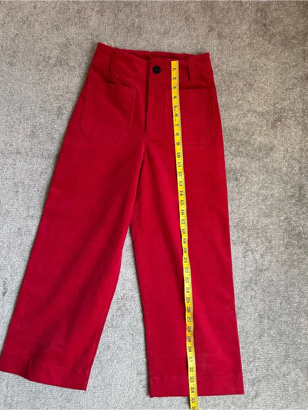 NWT Simply Southern Women’s Wide Leg Red Corduroy Pants, Size Small